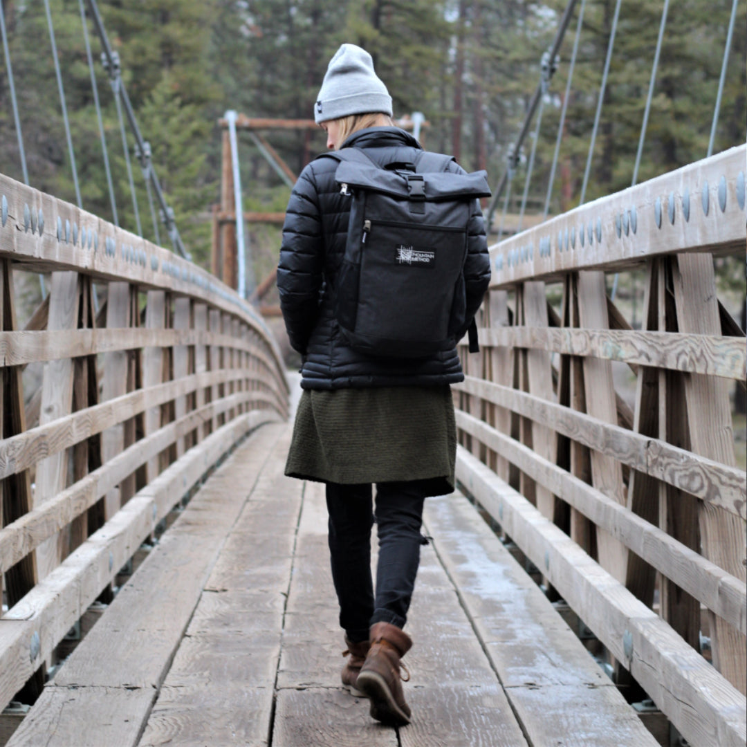 Mountain Method | Black Pine Roll Top Back Pack | Accessories
